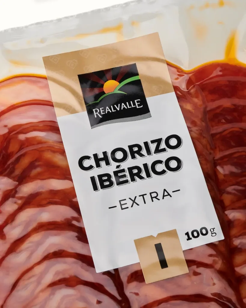 Etiq. Chorizo ibérico R.Valle