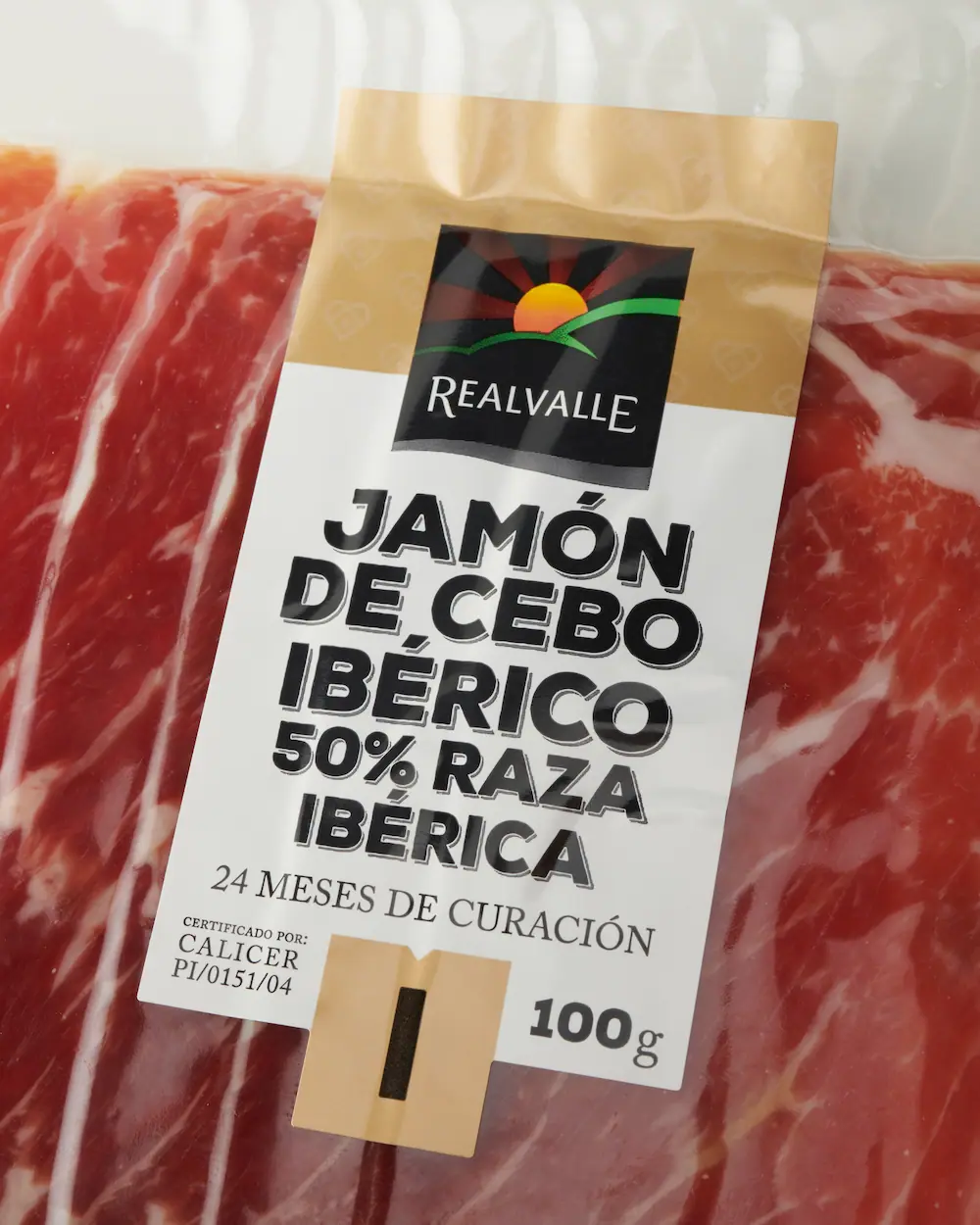 Etiq. Jamón de cebo ibérico R.Valle